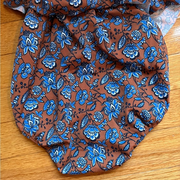 Janie and Jack Baby Cold Shoulder Paisley Floral Swimsuit - Picture 5 of 5